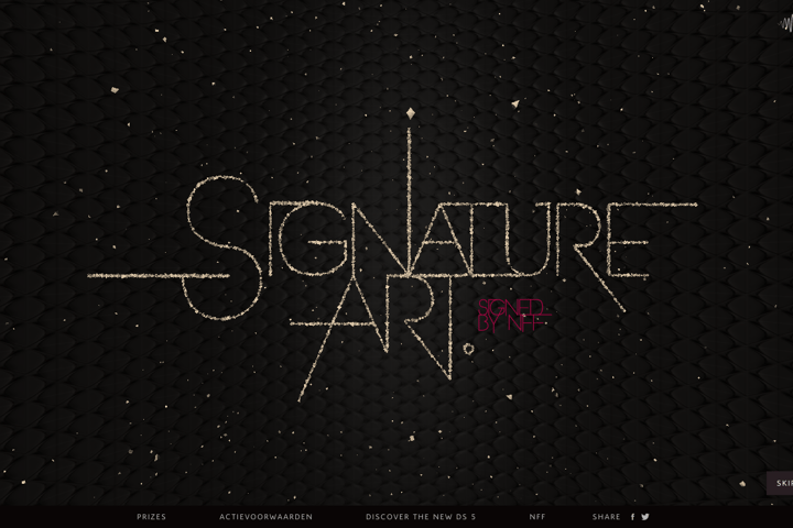 Signature Art website preview